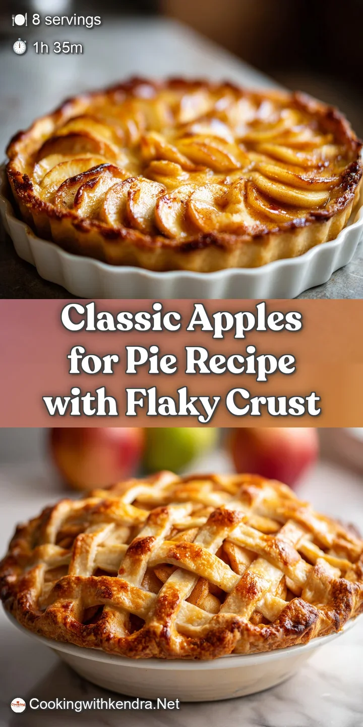 Close-up on the warm apple pie showing the flaky, golden crust. Bubbling filling peeks through the lattice with glistening...