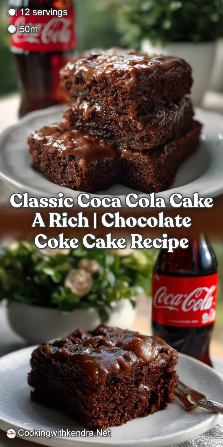 Classic Coca Cola Cake A Rich | Chocolate Coke Cake Recipe