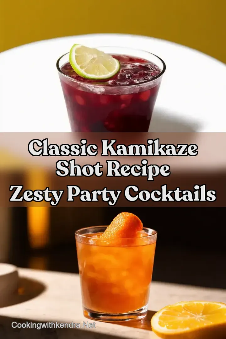 Classic Kamikaze Shot Recipe Zesty Party Cocktails