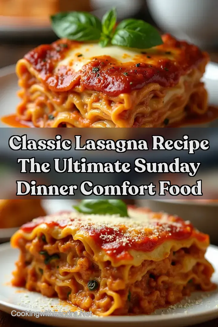 Classic Lasagna Recipe The ULTIMATE Sunday Dinner Comfort Food