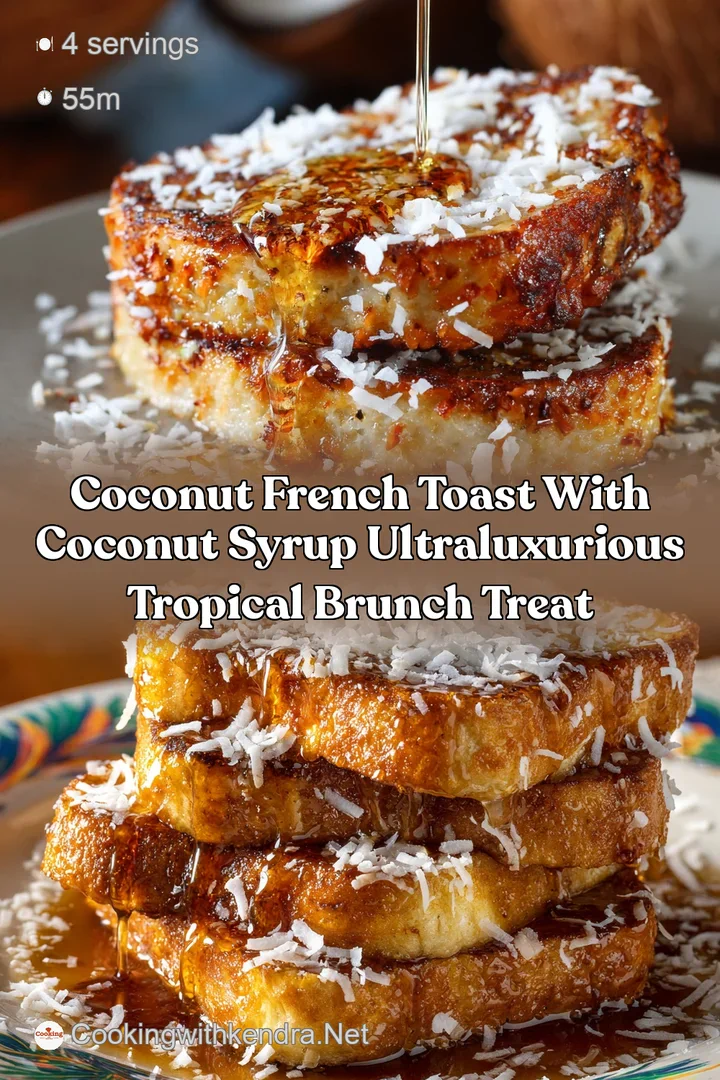 Coconut French Toast with Coconut Syrup UltraLuxurious Tropical Brunch Treat
