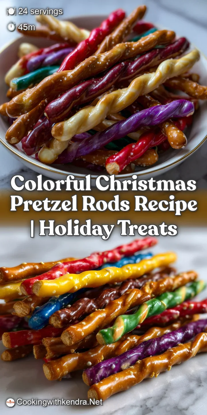 Close-up of a pretzel rod half-dipped in rich chocolate, speckled with sprinkles, showcasing a satisfying texture and temp...