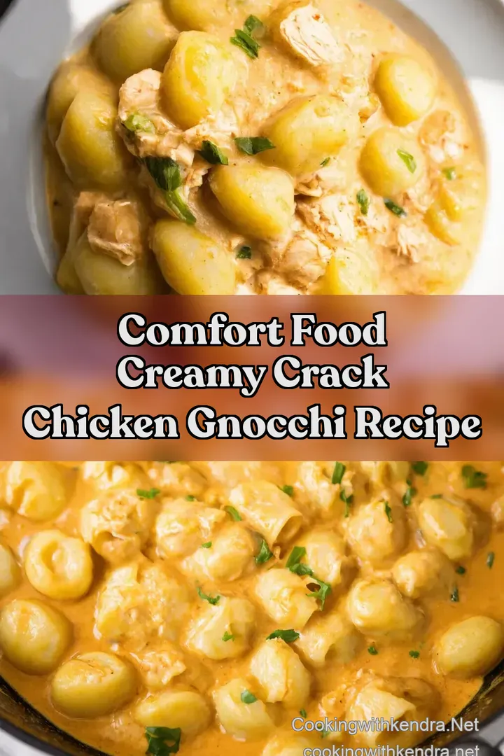Comfort Food Creamy Crack Chicken Gnocchi Recipe