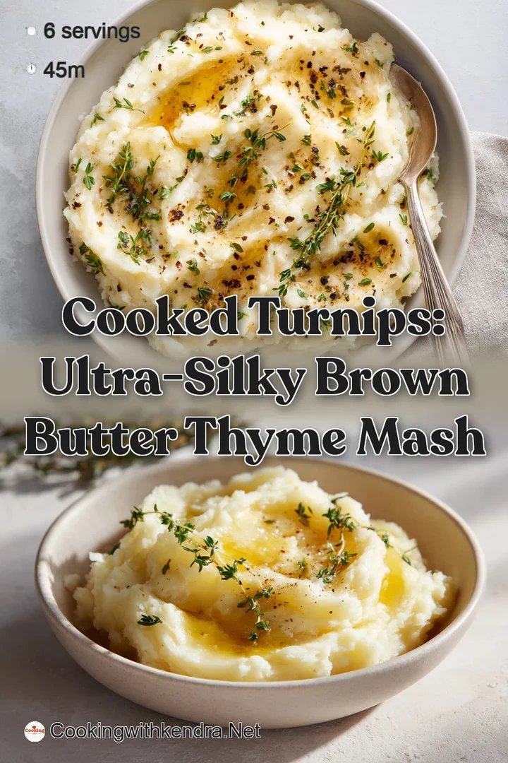 Cooked Turnips: Ultra-Silky Brown Butter Thyme Mash