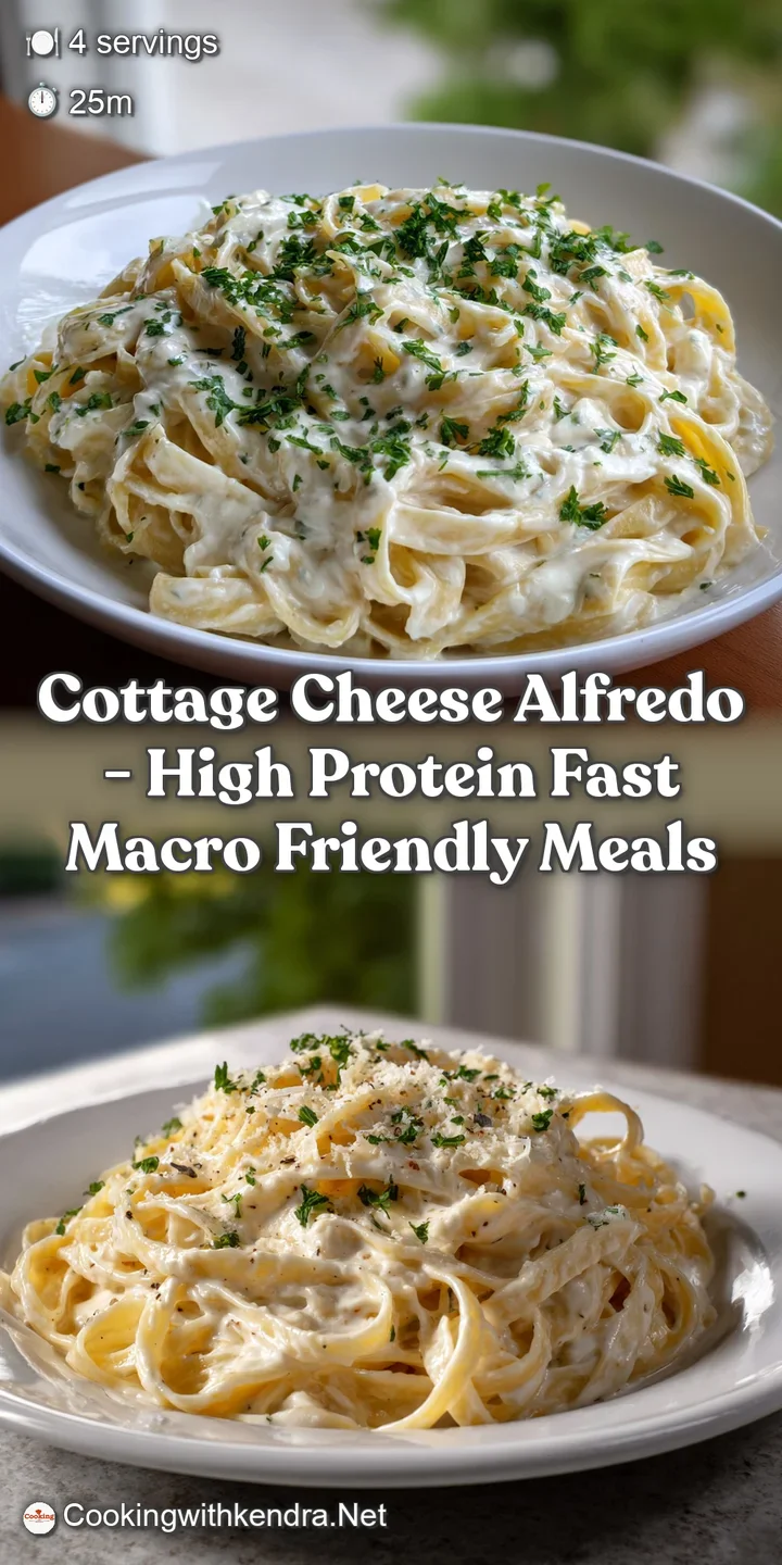Cottage Cheese Alfredo - High Protein Fast Macro Friendly Meals