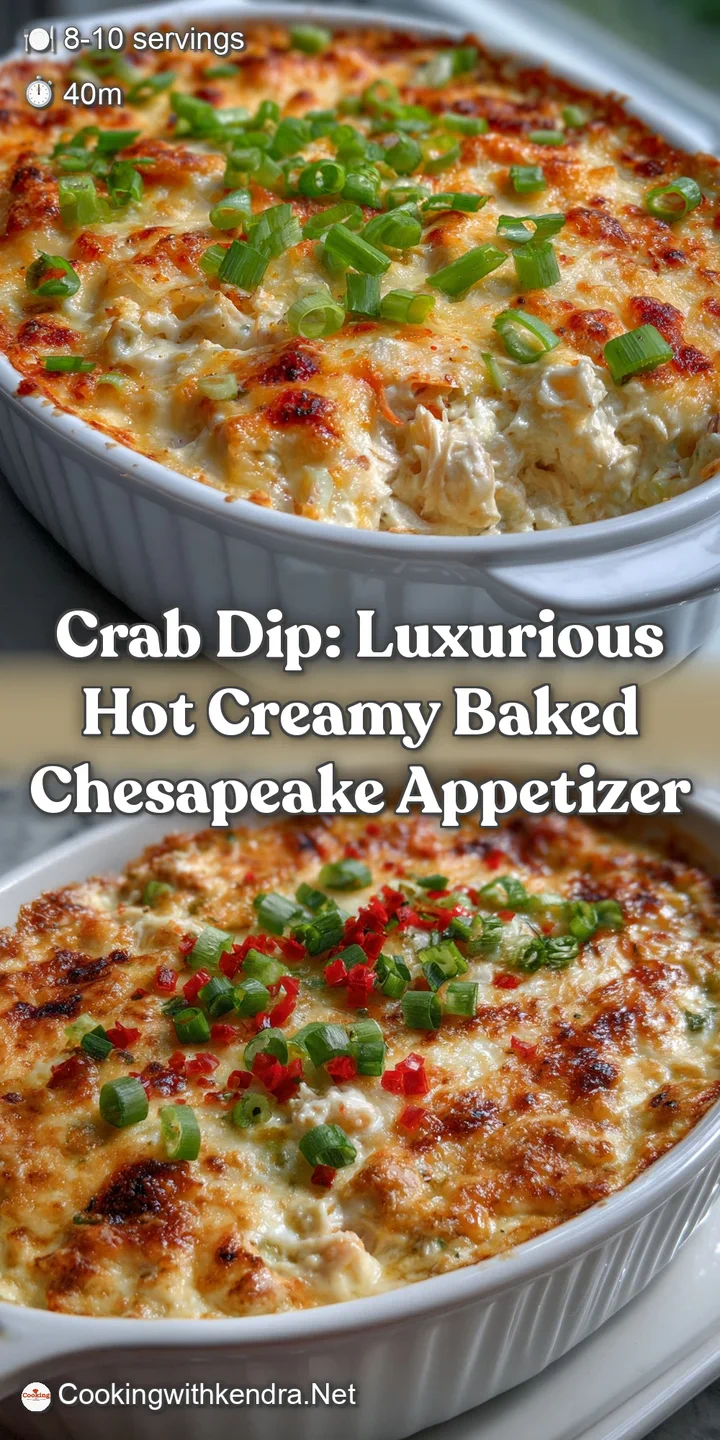 Crab Dip: Luxurious Hot Creamy Baked Chesapeake Appetizer
