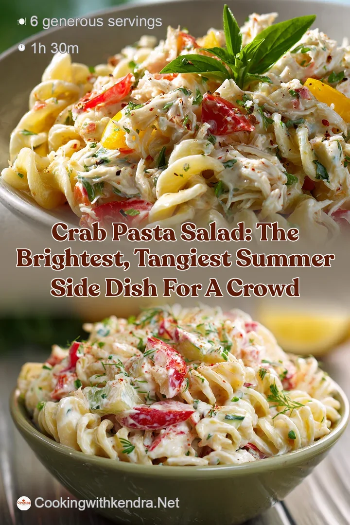 Crab Pasta Salad: The Brightest Tangiest Summer Side Dish for a Crowd