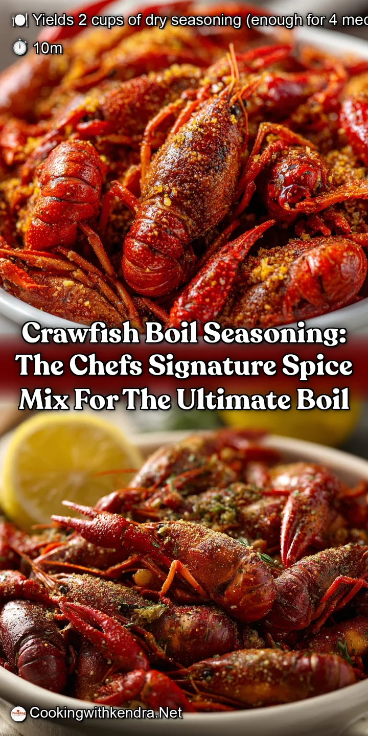 Crawfish Boil Seasoning: The Chefs Signature Spice Mix for the Ultimate Boil