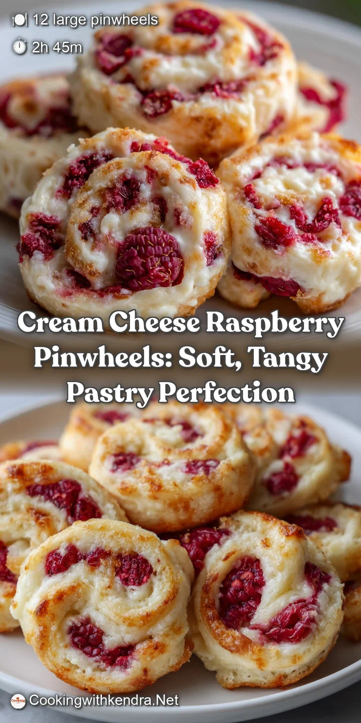 Cream Cheese Raspberry Pinwheels: Soft Tangy Pastry Perfection