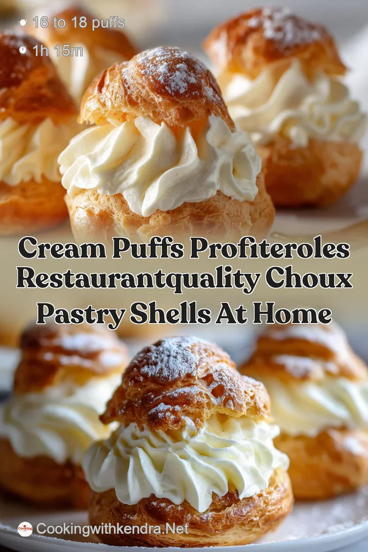Cream Puffs Profiteroles RestaurantQuality Choux Pastry Shells at Home