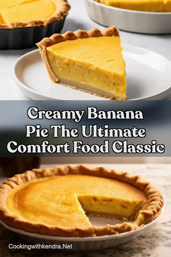 Creamy Banana Pie The Ultimate Comfort Food Classic