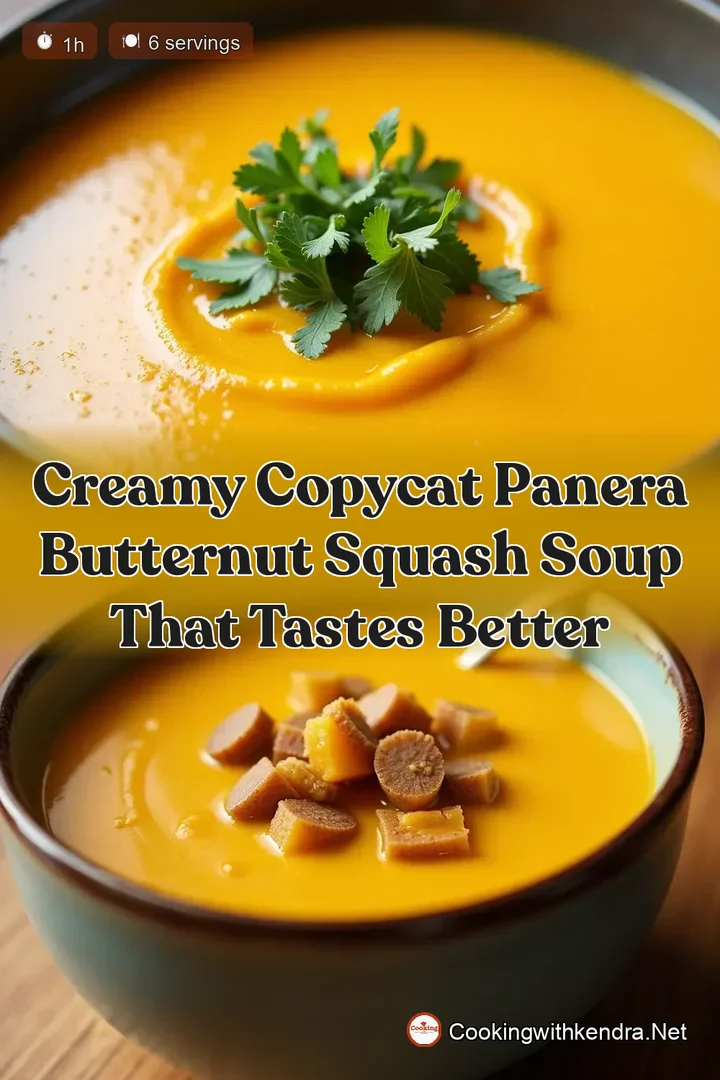 Creamy Copycat Panera Butternut Squash Soup That Tastes Better