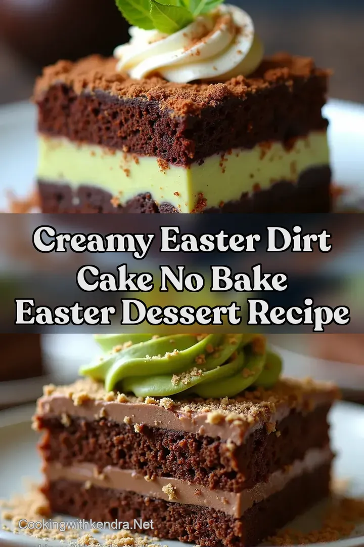 Creamy Easter Dirt Cake No Bake Easter Dessert Recipe