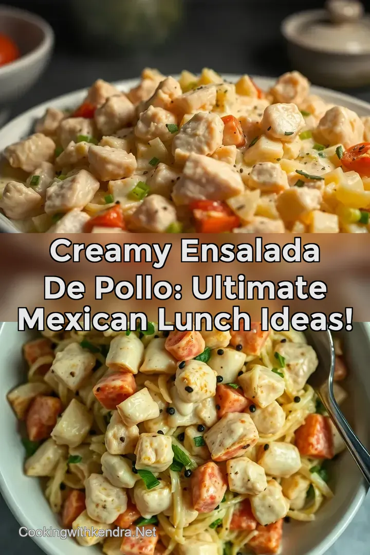 Creamy Ensalada de Pollo: Ultimate Mexican Lunch Ideas!