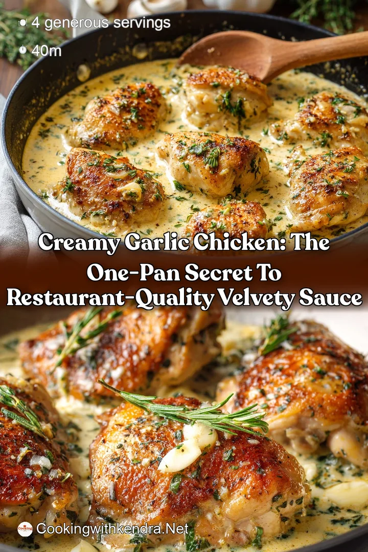 Creamy Garlic Chicken: The One-Pan Secret to Restaurant-Quality Velvety Sauce