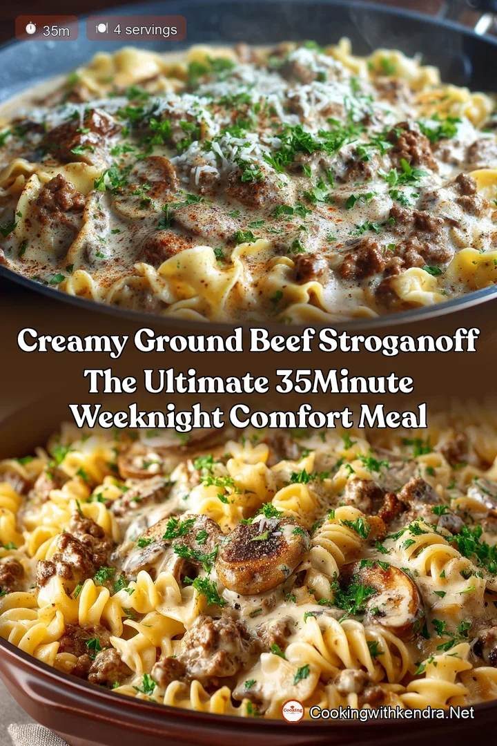 Creamy Ground Beef Stroganoff The Ultimate 35Minute Weeknight Comfort Meal