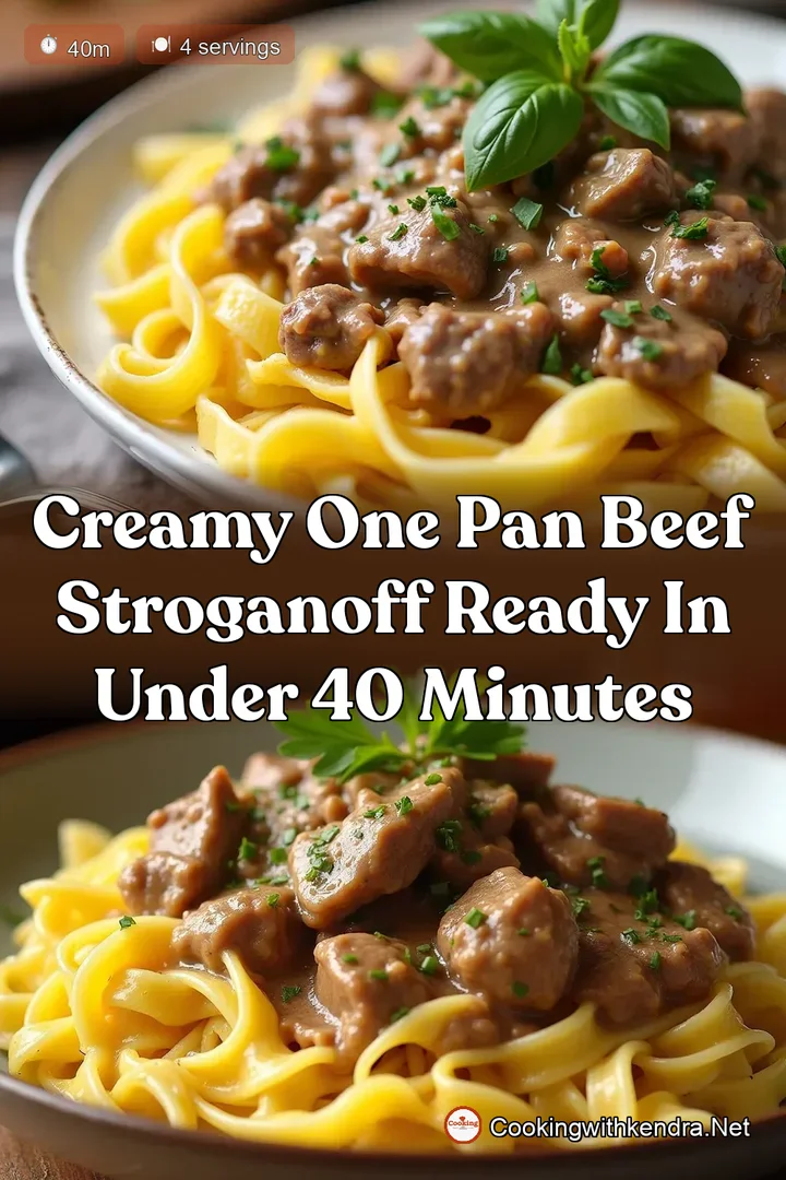Creamy One Pan Beef Stroganoff Ready in Under 40 Minutes