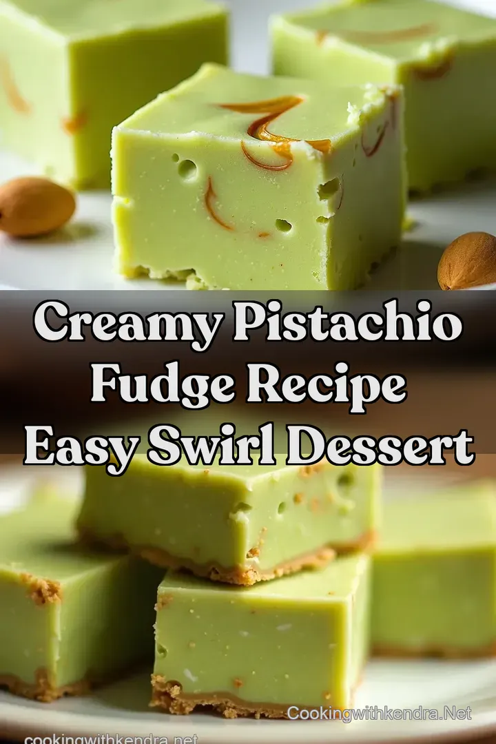 Creamy Pistachio Fudge Recipe Easy Swirl Dessert