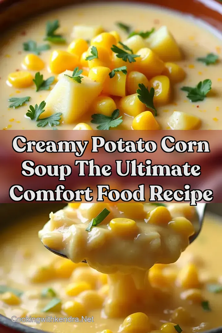 Creamy potato corn soup The Ultimate Comfort Food Recipe
