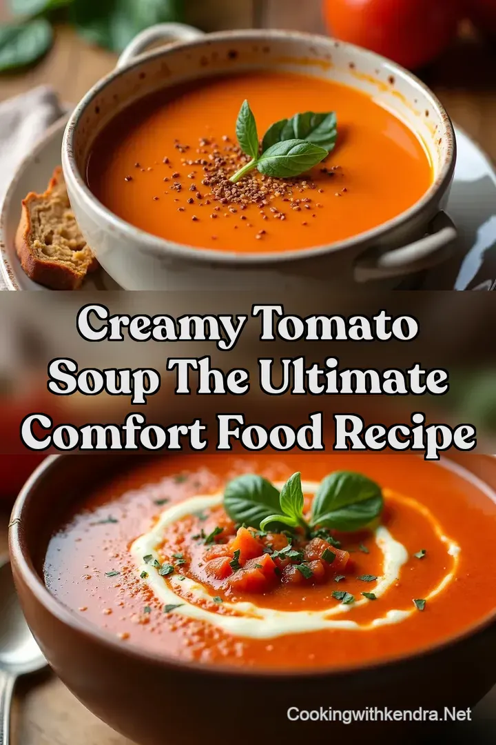 Creamy Tomato Soup The Ultimate Comfort Food Recipe