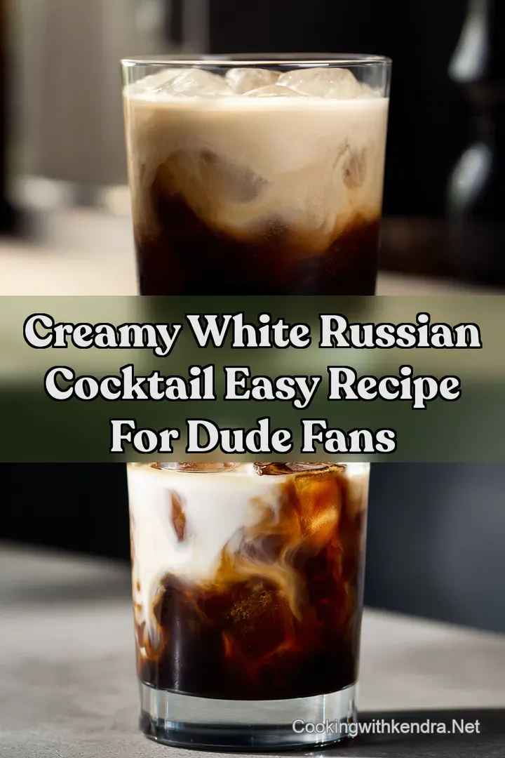 Creamy White Russian Cocktail Easy Recipe for Dude Fans