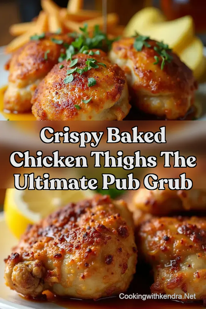 Crispy Baked Chicken Thighs The ULTIMATE Pub Grub