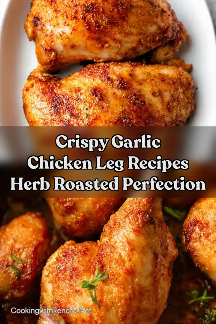 Crispy Garlic Chicken Leg Recipes Herb Roasted Perfection : PIN FOR LATER Crispy Garlic Chicken Leg Recipes Herb Roasted Perfection