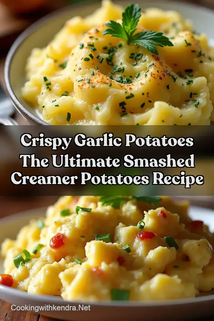 Crispy Garlic Potatoes The ULTIMATE Smashed Creamer Potatoes Recipe