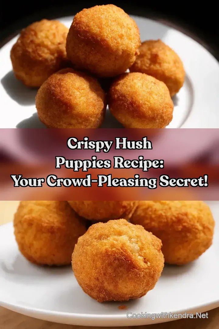 Crispy Hush Puppies Recipe: Your Crowd-Pleasing Secret! : PIN FOR LATER Crispy Hush Puppies Recipe: Your Crowd-Pleasing Secret!