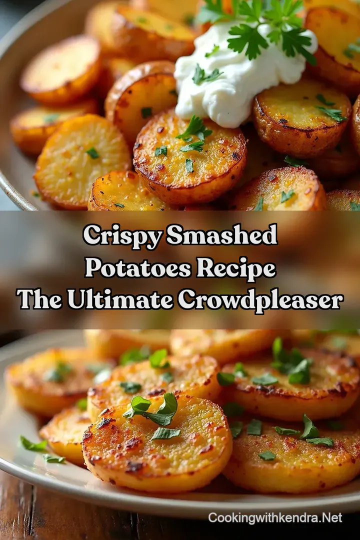 Crispy Smashed Potatoes Recipe The Ultimate CrowdPleaser