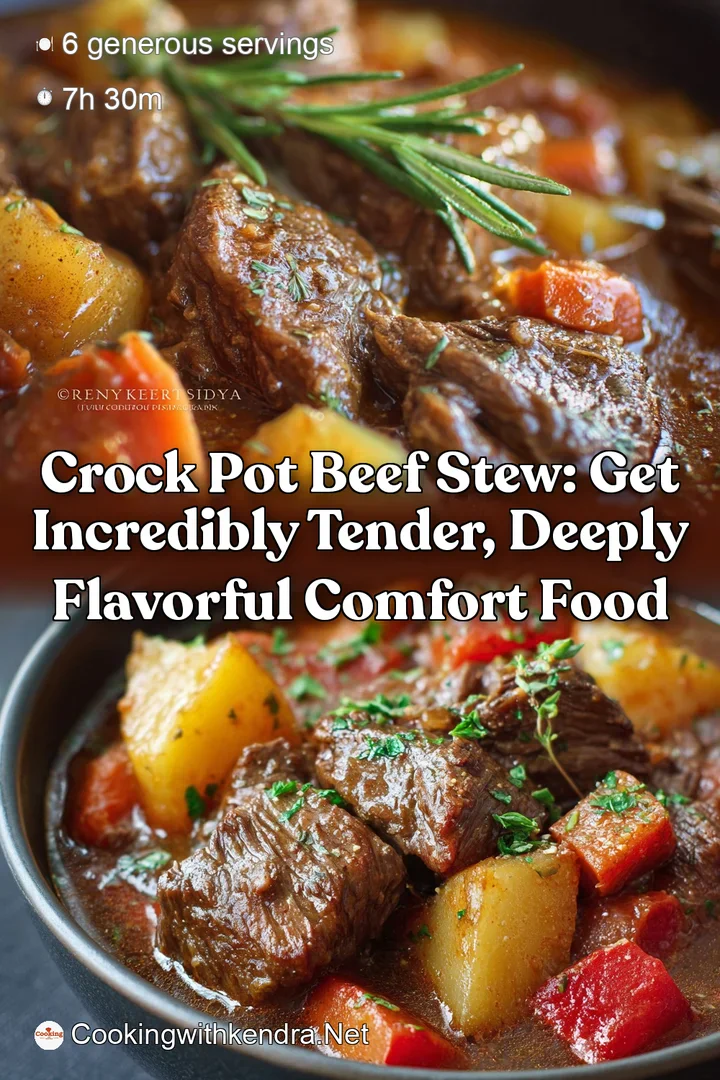 Crock Pot Beef Stew: Get Incredibly Tender Deeply Flavorful Comfort Food