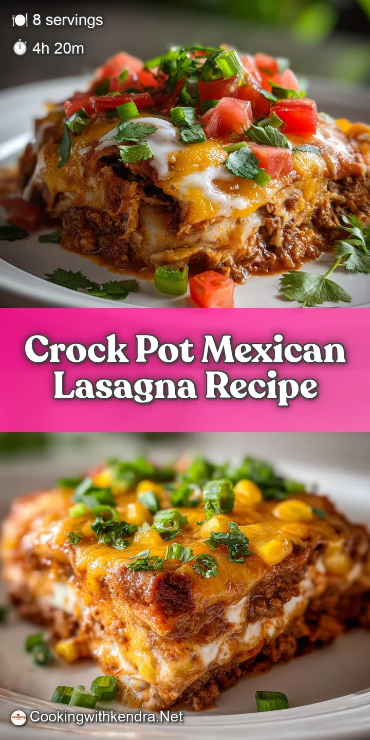 Close-up of cheesy Mexican lasagna with browned, bubbling cheese revealing the vibrant layers underneath; inviting comfort...