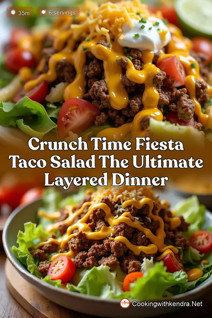 Crunch Time Fiesta Taco Salad The Ultimate Layered Dinner