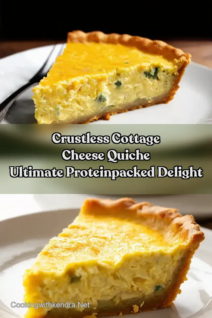Crustless Cottage Cheese Quiche Ultimate ProteinPacked Delight