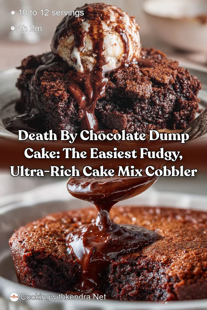 Death by Chocolate Dump Cake: The Easiest Fudgy Ultra-Rich Cake Mix Cobbler