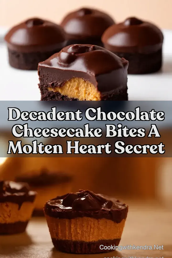 Decadent Chocolate Cheesecake Bites A Molten Heart Secret