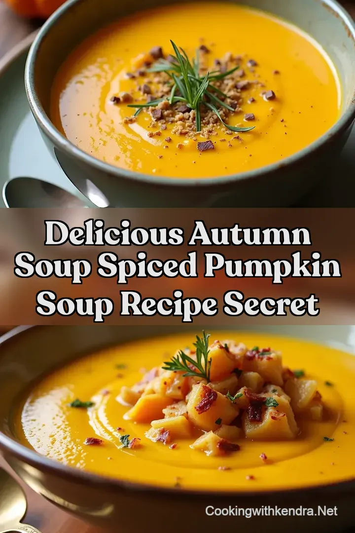 Delicious Autumn Soup Spiced Pumpkin Soup Recipe Secret