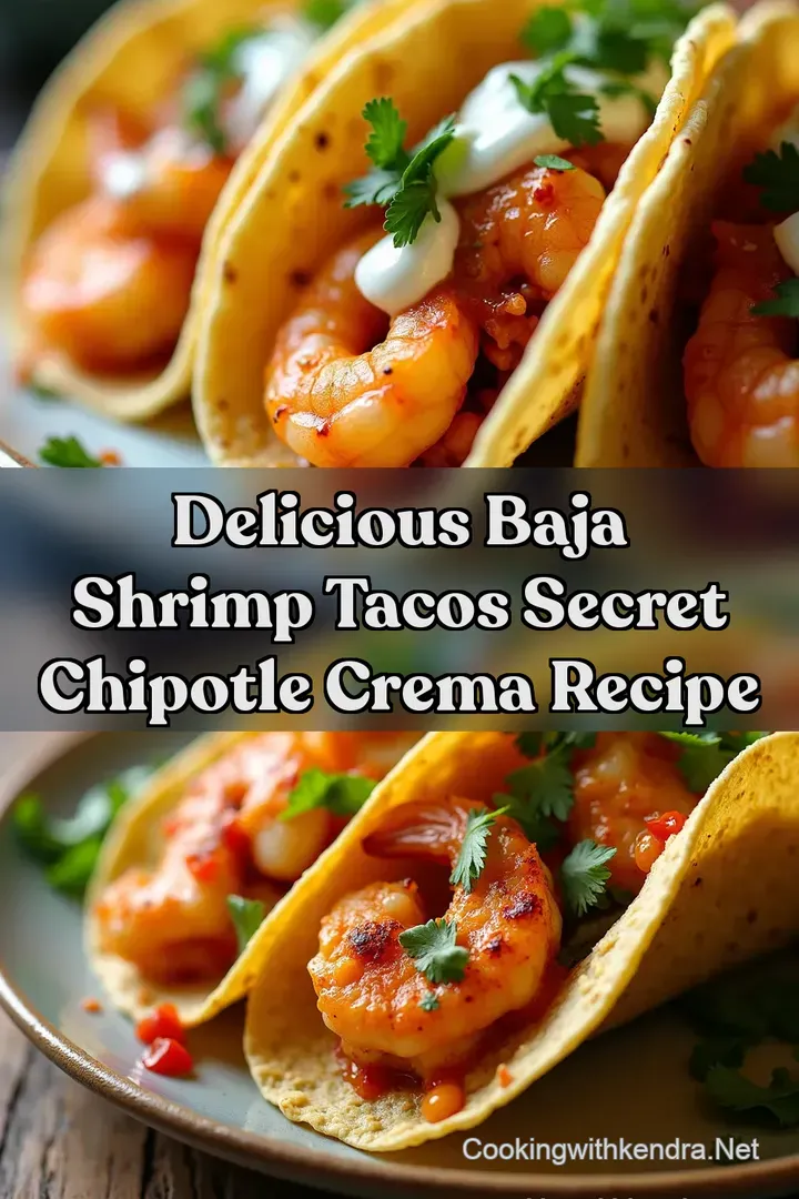 Delicious Baja shrimp tacos Secret Chipotle Crema Recipe