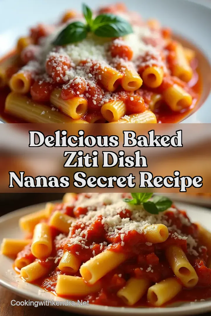 Delicious Baked Ziti Dish Nanas Secret Recipe