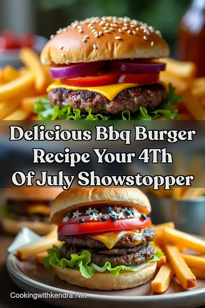 Delicious BBQ Burger Recipe Your 4th of July Showstopper