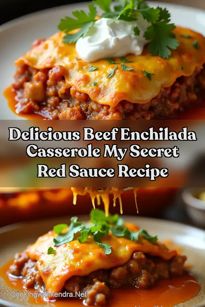 Delicious Beef Enchilada Casserole My Secret Red Sauce Recipe
