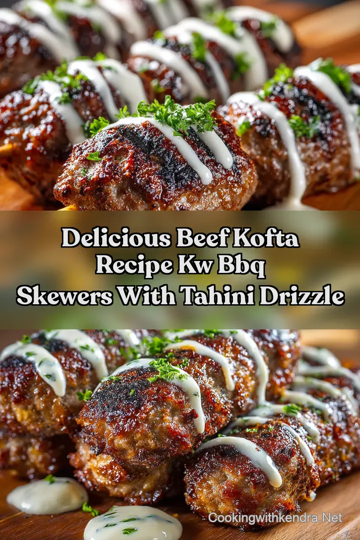 Delicious Beef Kofta Recipe kw BBQ Skewers With Tahini Drizzle