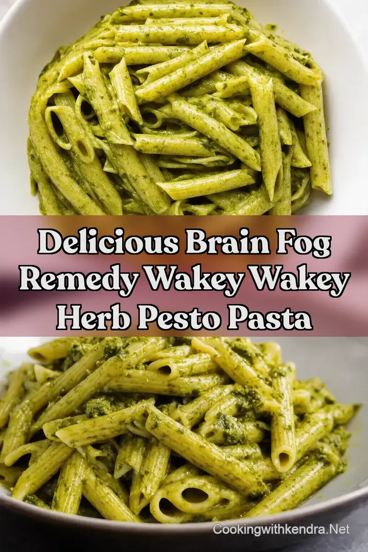Delicious Brain Fog Remedy Wakey Wakey Herb Pesto Pasta