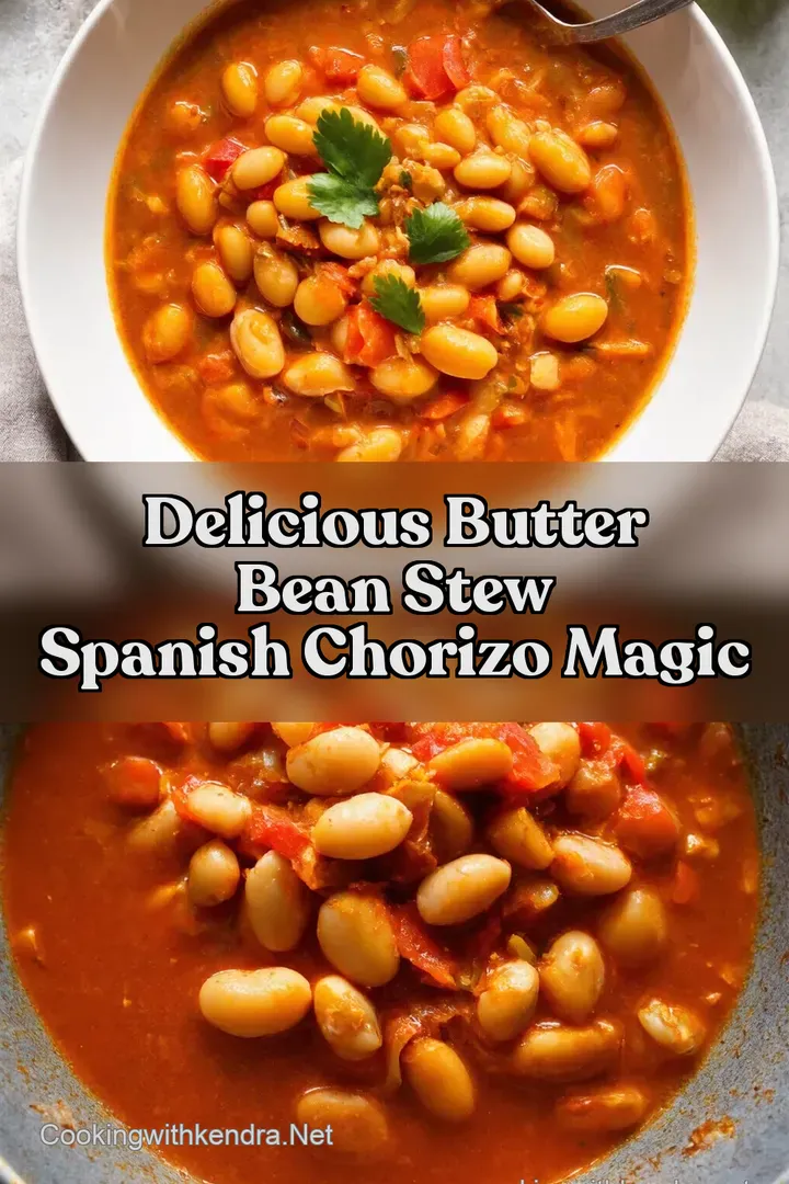 Delicious Butter Bean Stew Spanish Chorizo Magic