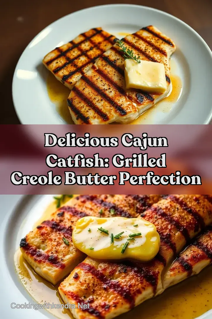 Delicious Cajun Catfish: Grilled Creole Butter Perfection
