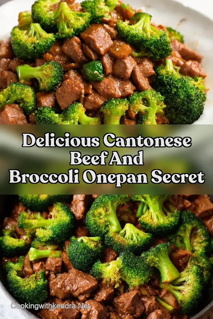 Delicious Cantonese Beef and Broccoli OnePan Secret