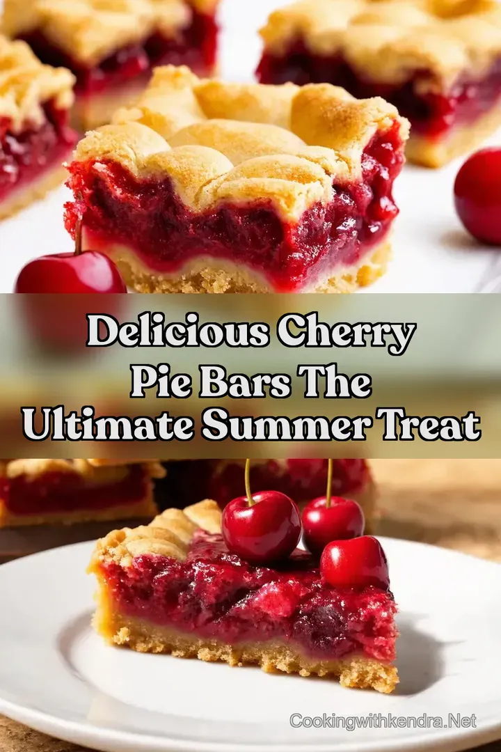 Delicious Cherry Pie Bars The Ultimate Summer Treat