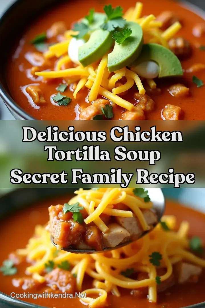 Delicious Chicken Tortilla Soup Secret Family Recipe