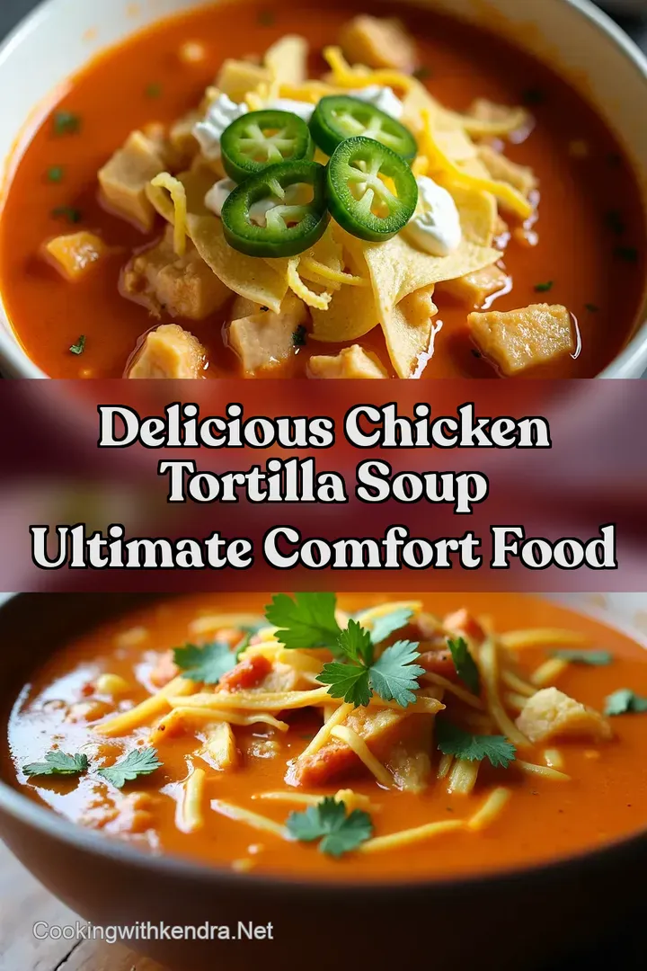 Delicious Chicken Tortilla Soup Ultimate Comfort Food