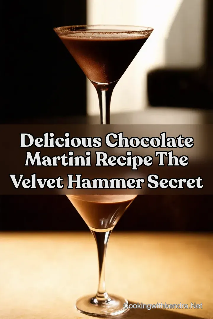 Delicious Chocolate Martini Recipe The Velvet Hammer Secret